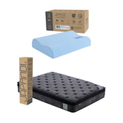 Set Colchón Matrimonial Japandi Harmony + Almohada Memory Foam Ergonómica 60x40 cm