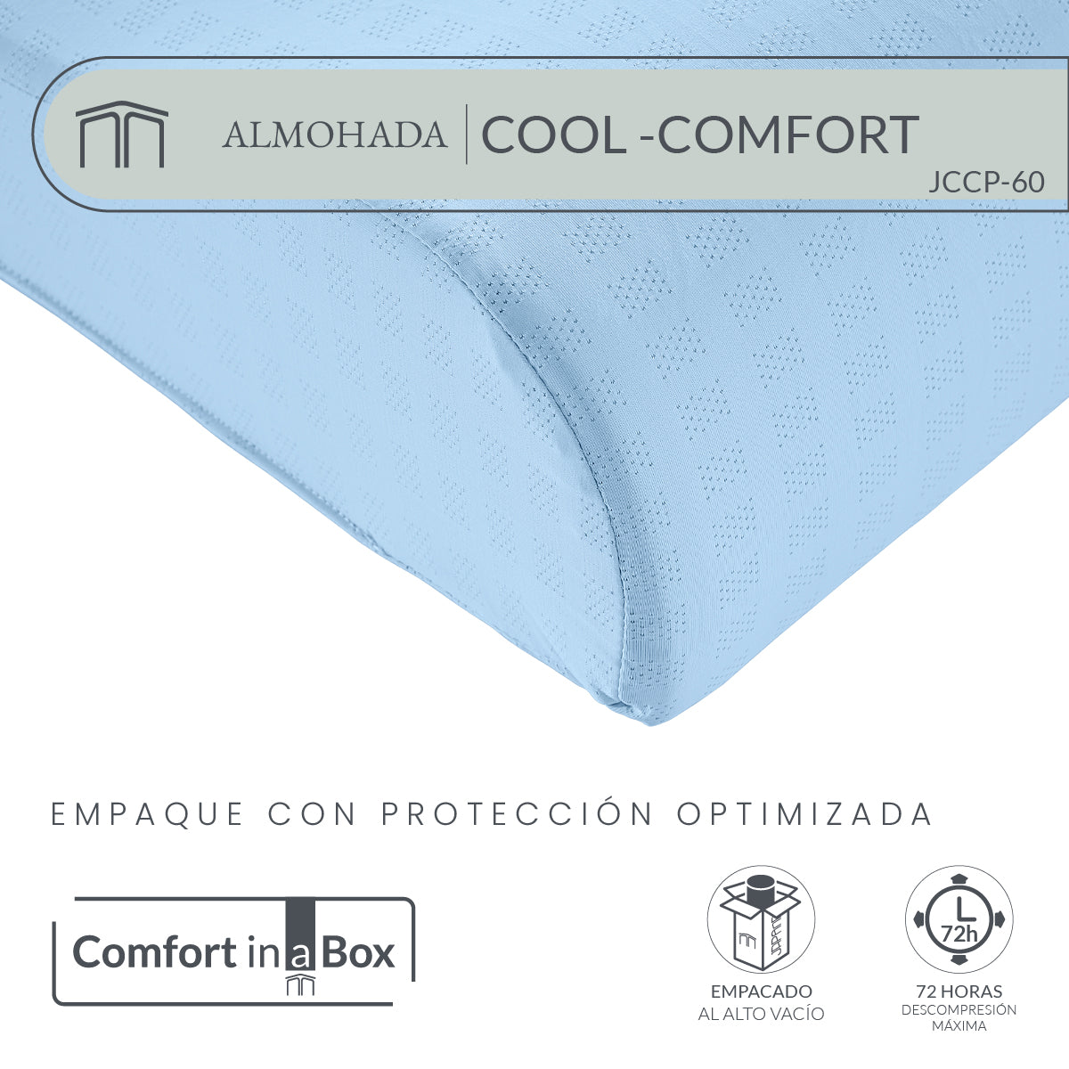 Set Colchón Matrimonial Japandi Harmony + Almohada Memory Foam Ergonómica 60x40 cm