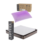 Set Colchón King Size Japandi Supreme + Almohada Memory Foam Ergonómica Dual 74 x 48 cm