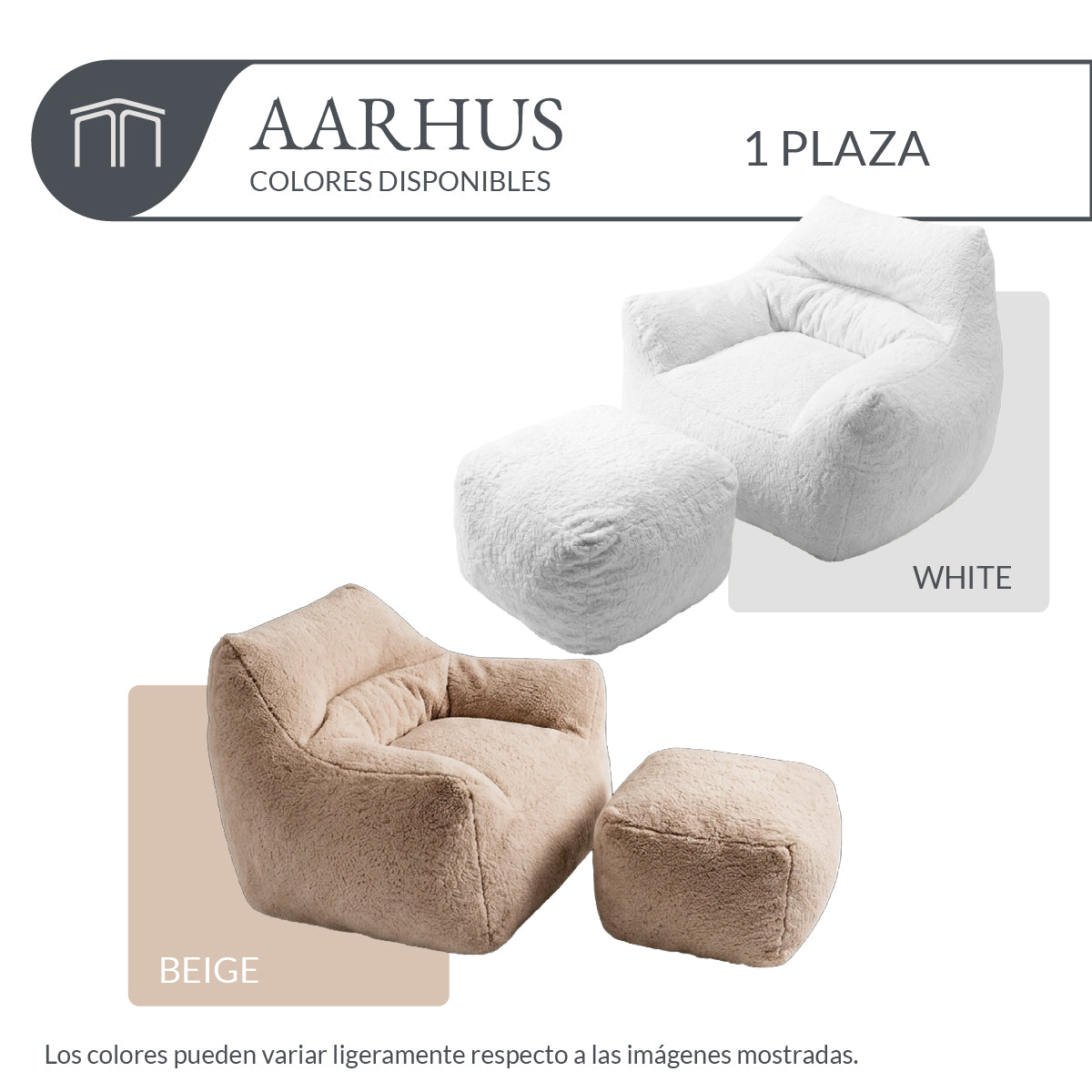 Sillón AARHUS Beige 1 plaza