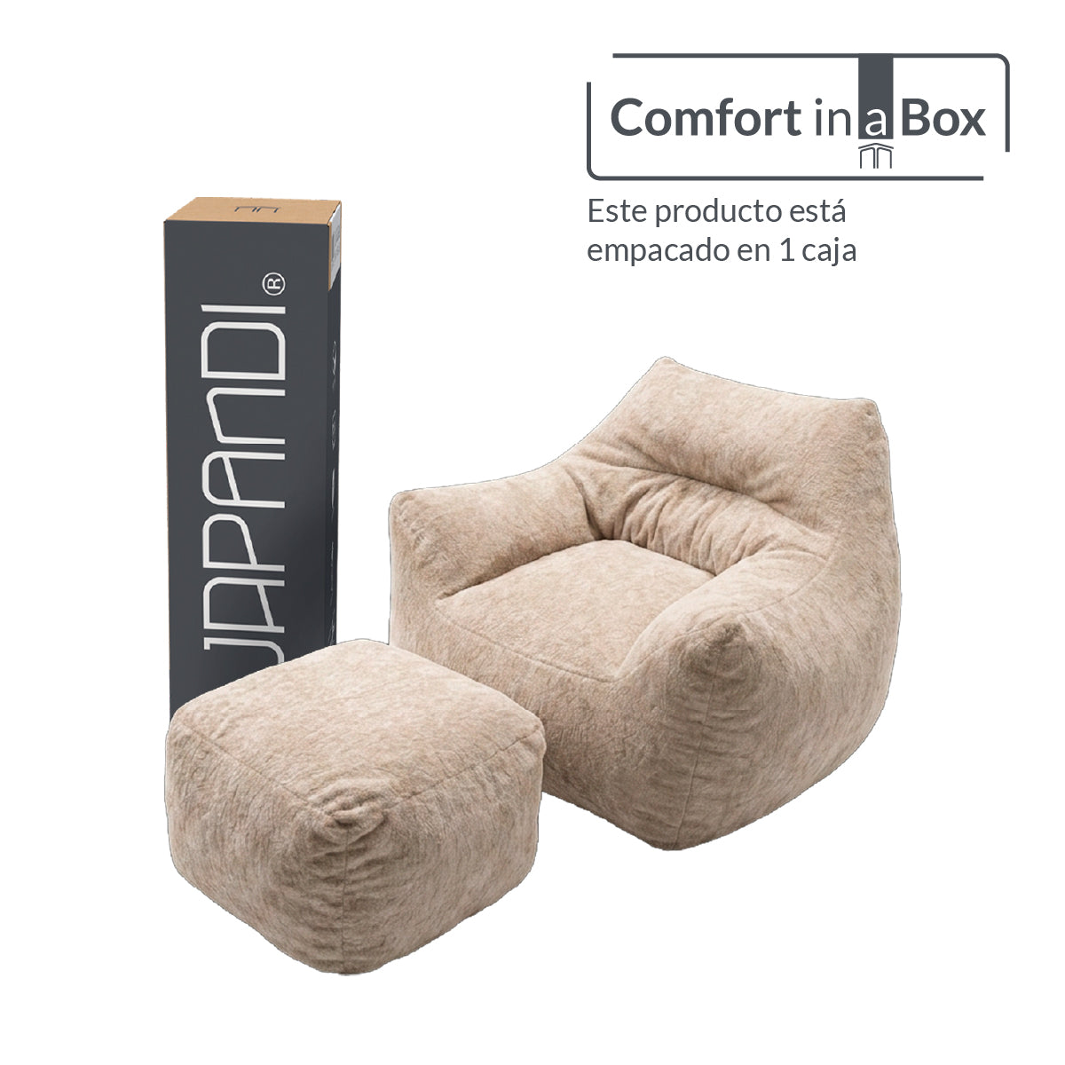 Sillón AARHUS Beige 1 plaza