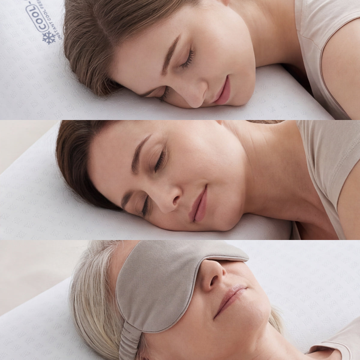 Almohada Memory Foam Comfort JEP-60 Ergonómica con Soporte Cervical, Funda Hipoalergénica y Tecnología Cool-C 60x35 cm