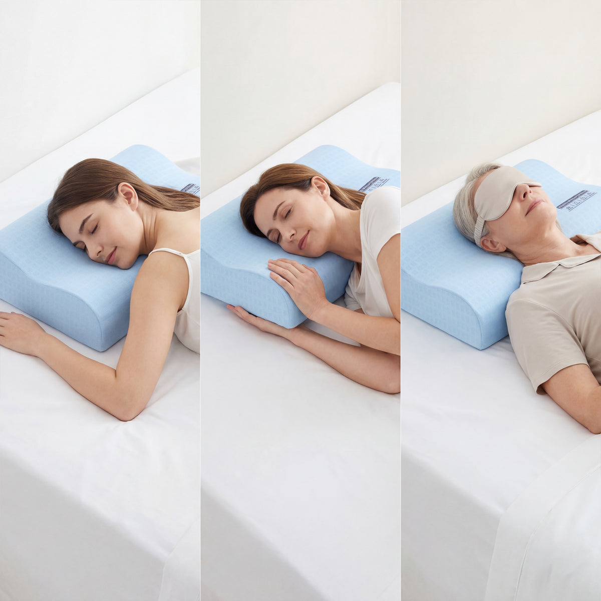 Almohada Memory Foam Cool-Comfort JCCP-60 Ergonómica con Soporte Cervical y Tecnología Cool-C 60x40 cm
