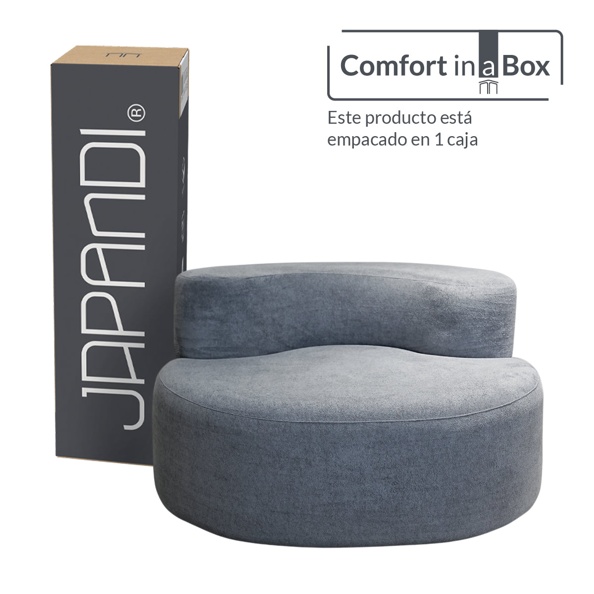 Sillón ASA Light Grey 1 plaza