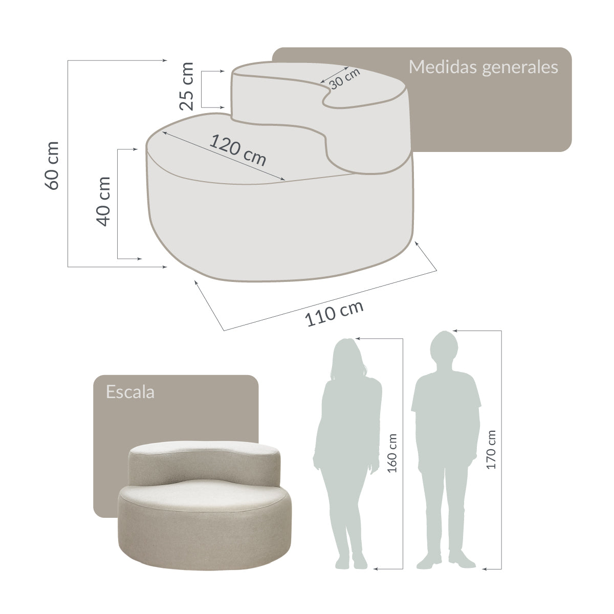 Sillón ASA Beige 1 plaza