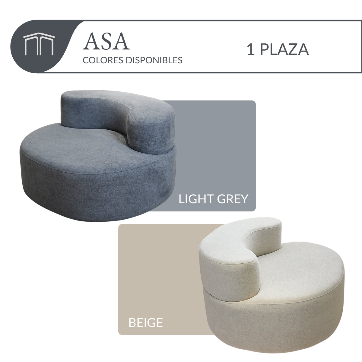 Sillón ASA Beige 1 plaza