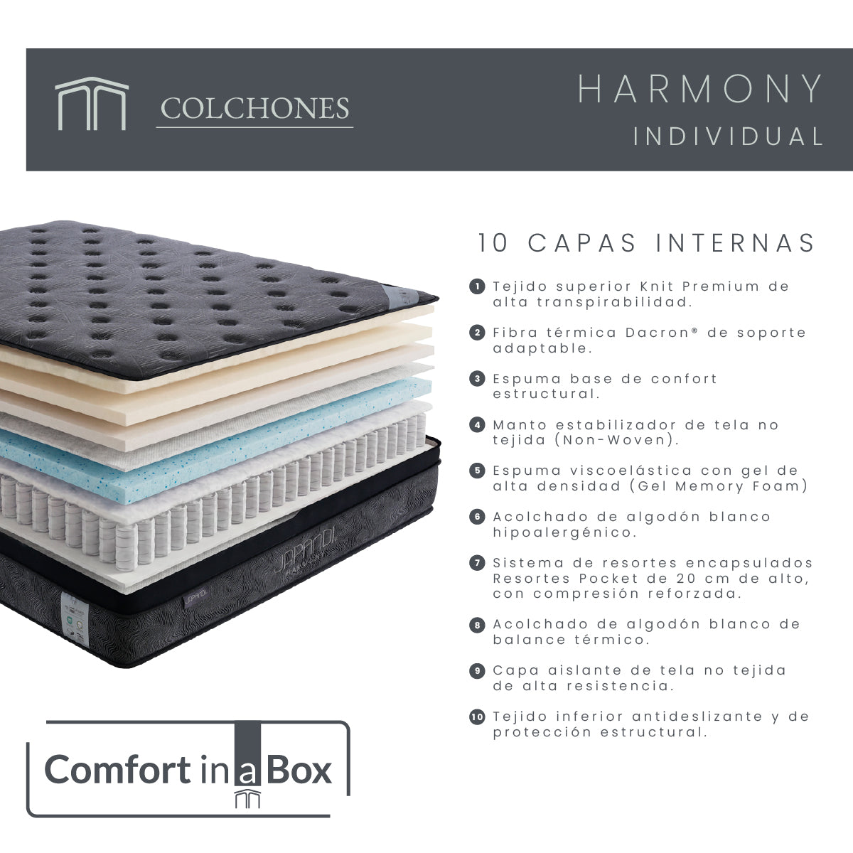 Colchón Harmony Individual