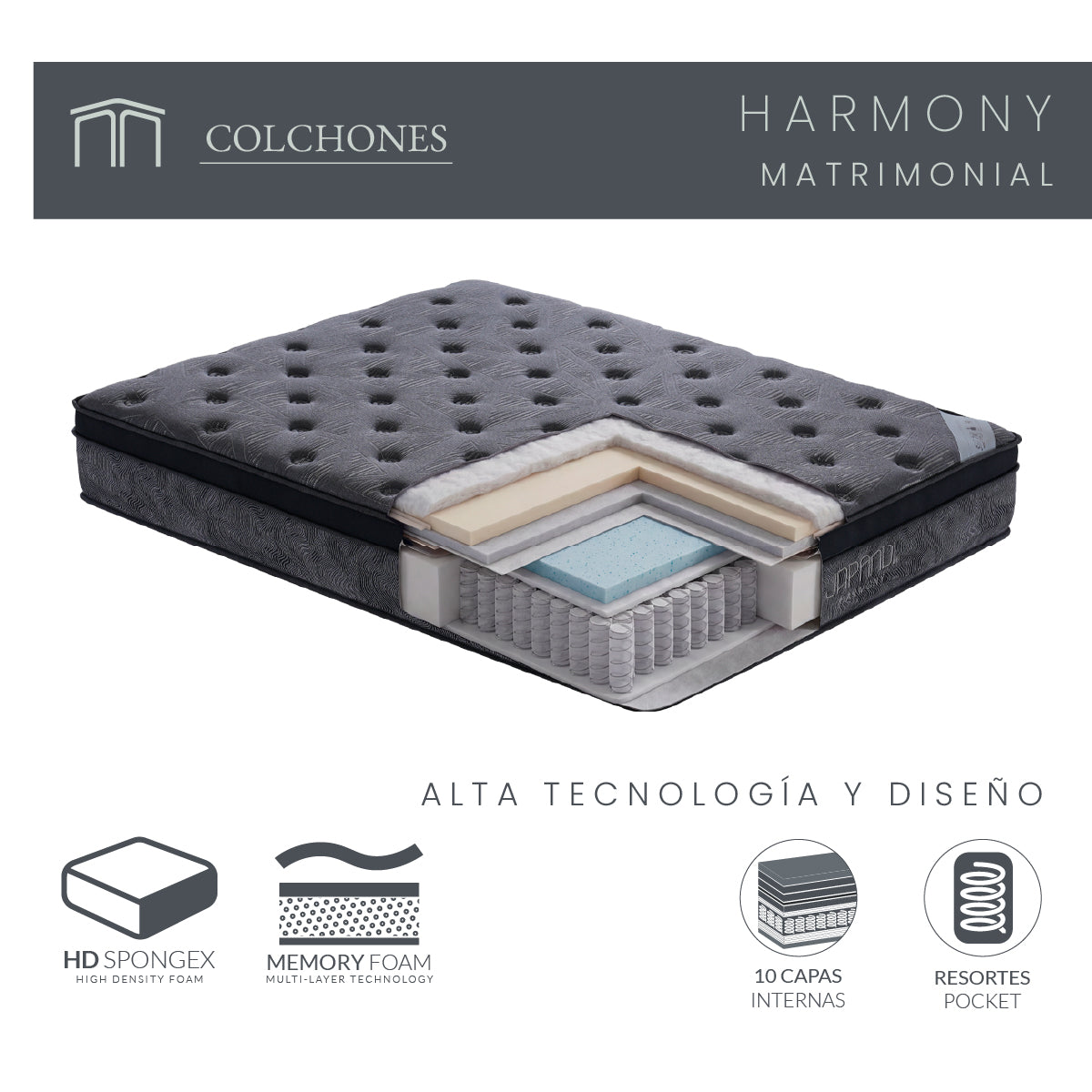 Colchón Harmony Matrimonial