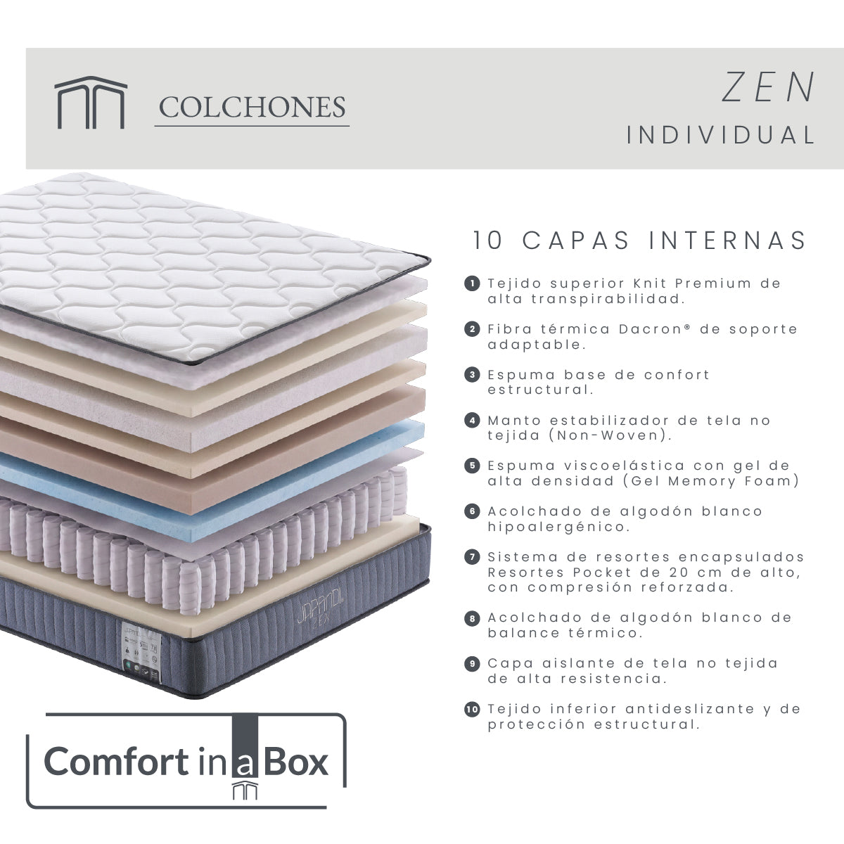 Colchón Zen Individual