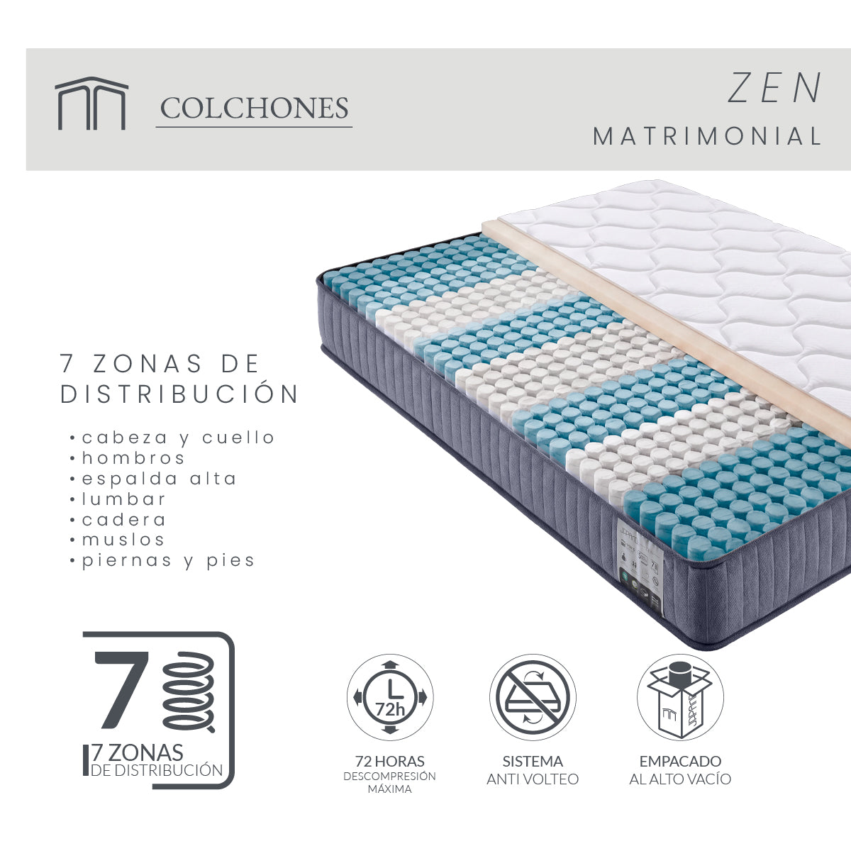 Colchón Zen Matrimonial