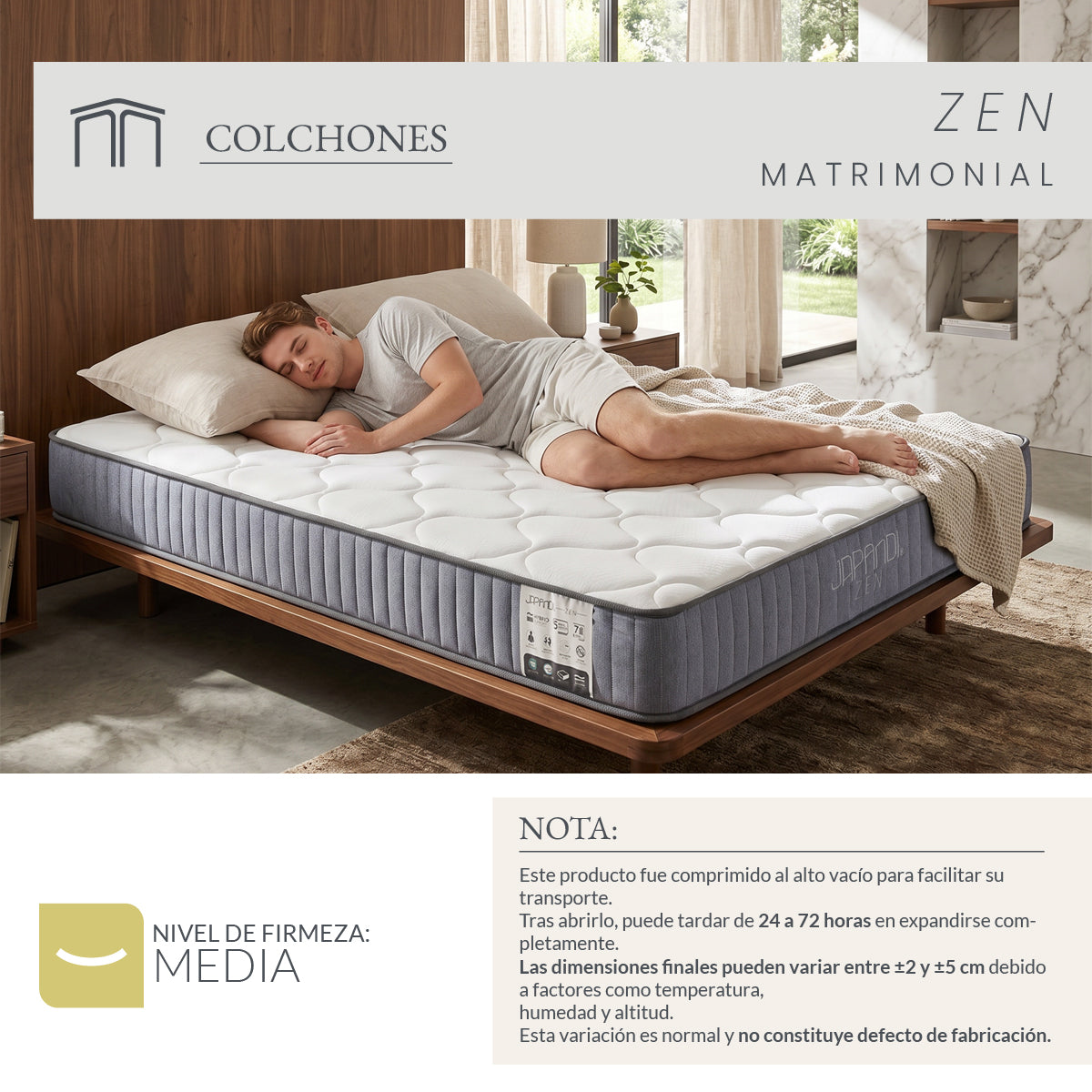 Colchón Zen Matrimonial