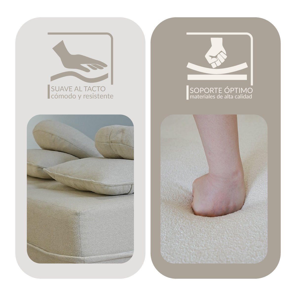 Sofá KANSO Beige 2 plazas
