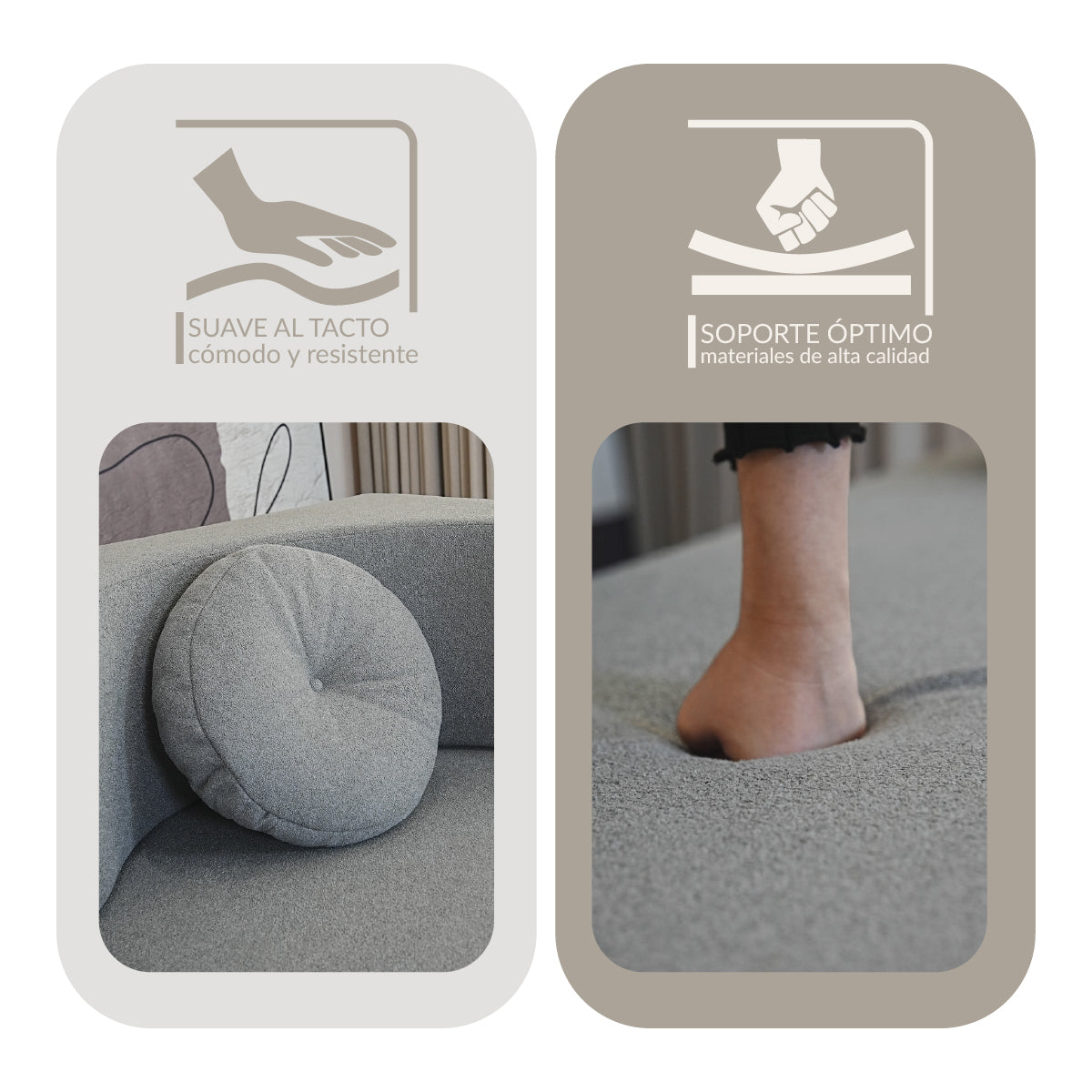 Sofá KANSO Light Grey 2 plazas