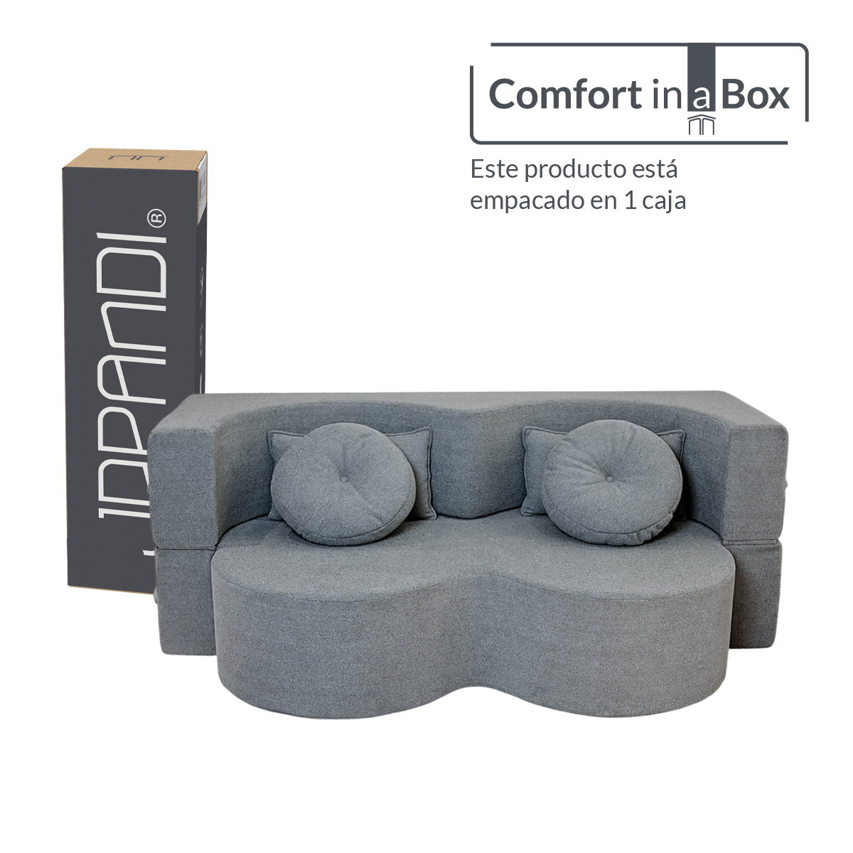 Sofá KANSO Light Grey 2 plazas