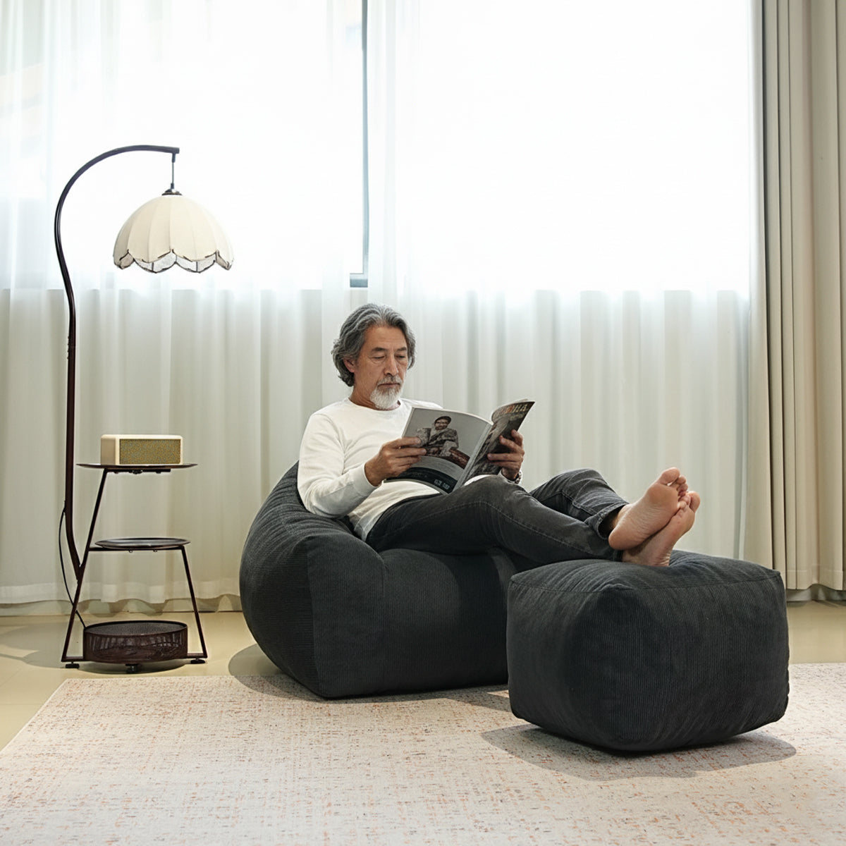 Sillón LIKKA Dark Grey 1 plaza