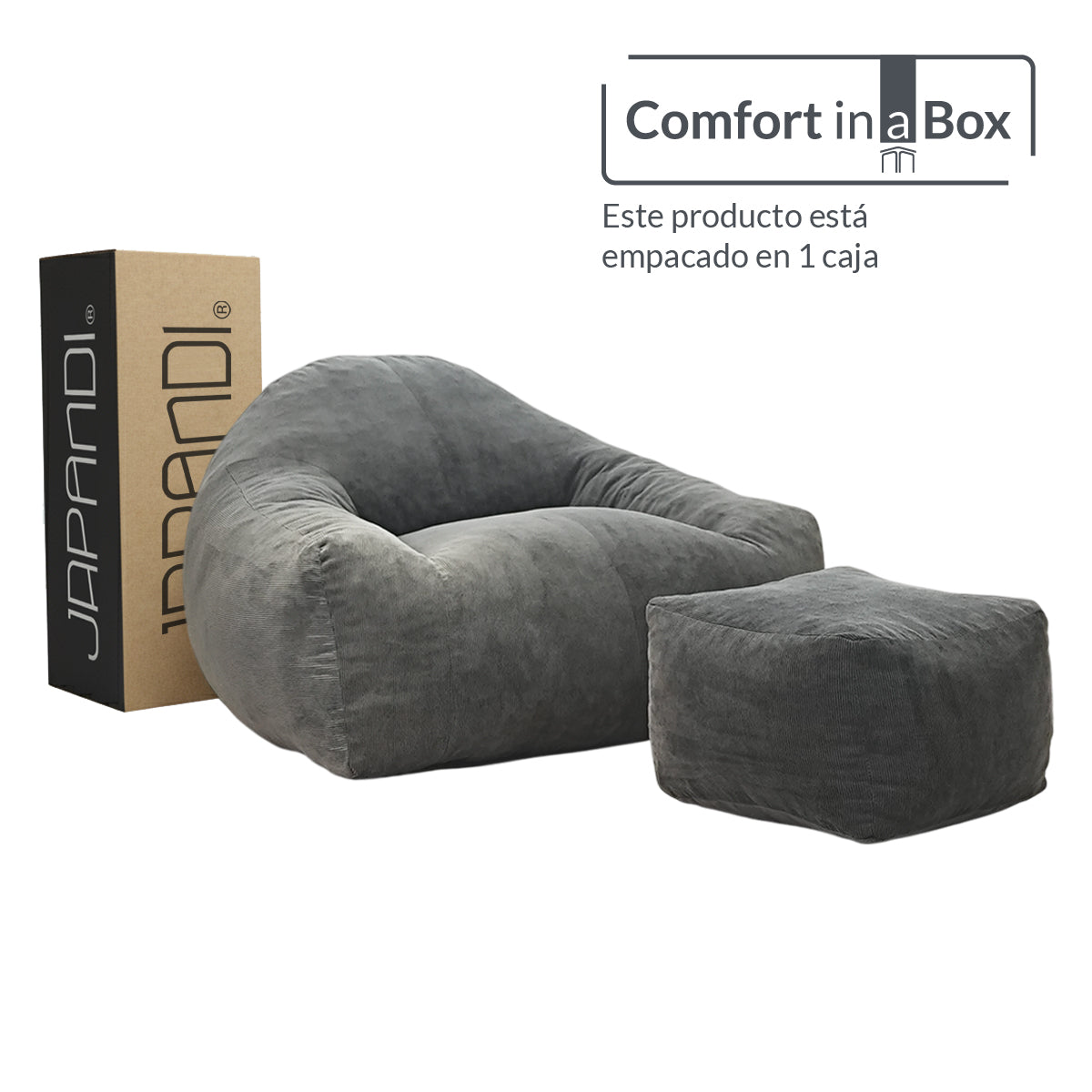 Sillón LIKKA Light Grey 1 plaza
