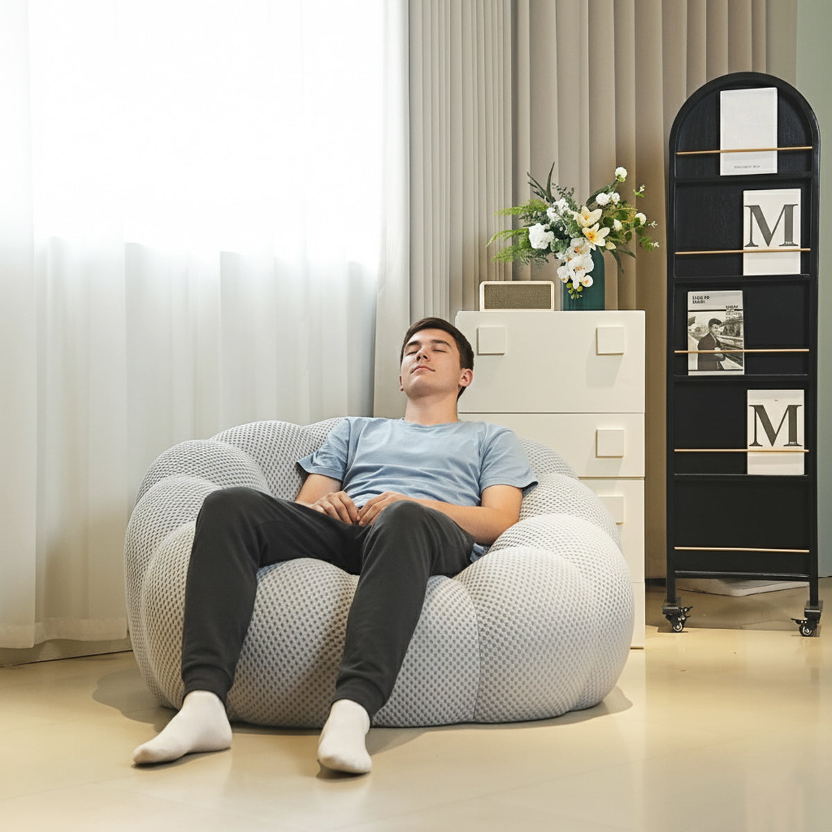 Sillón SKAND Light Beige 1 plaza