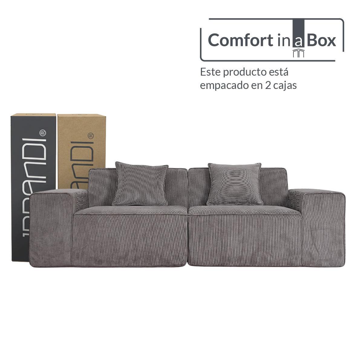 Sofá SORA Beige 2 plazas