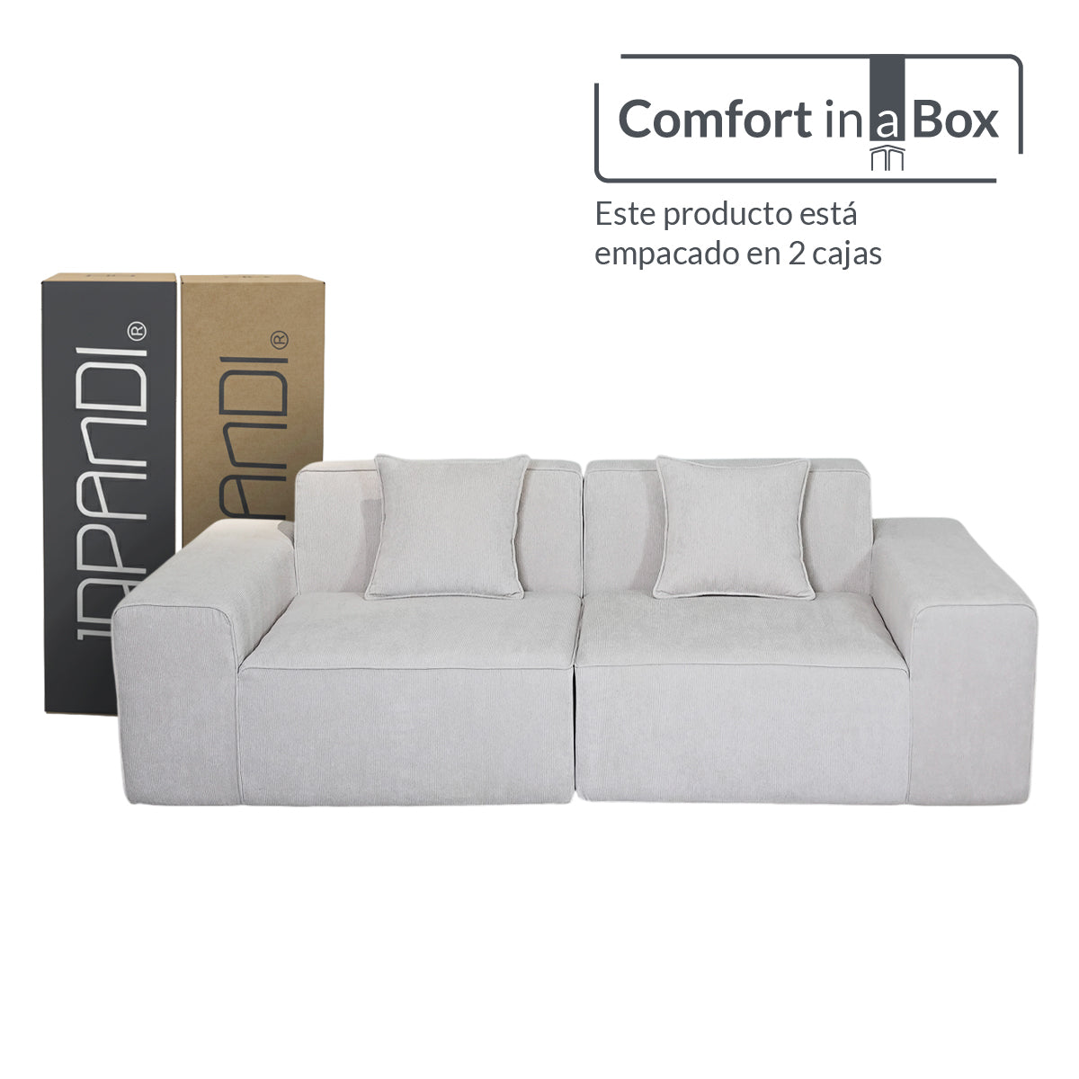 Sofá SORA White 2 plazas