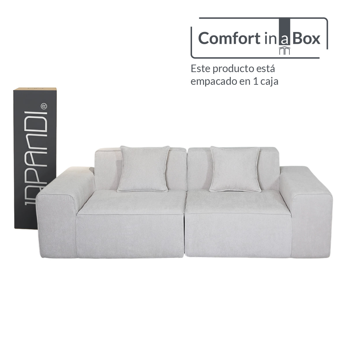 Sofá SORA White 2 plazas