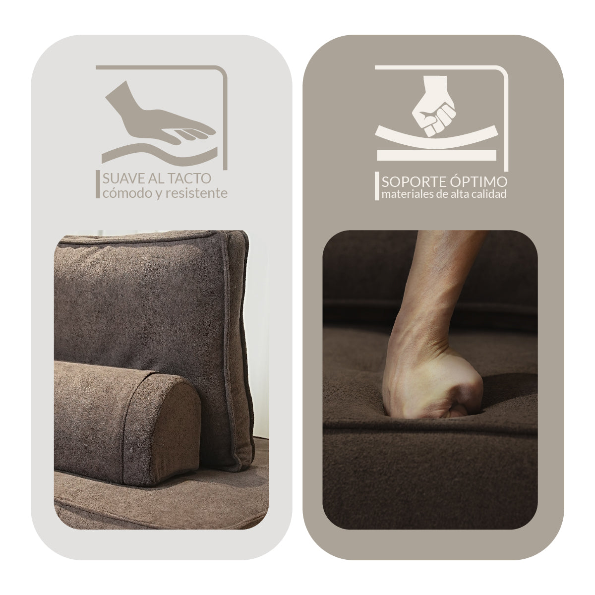 Sillón STOVA Medium Brown 1 plaza