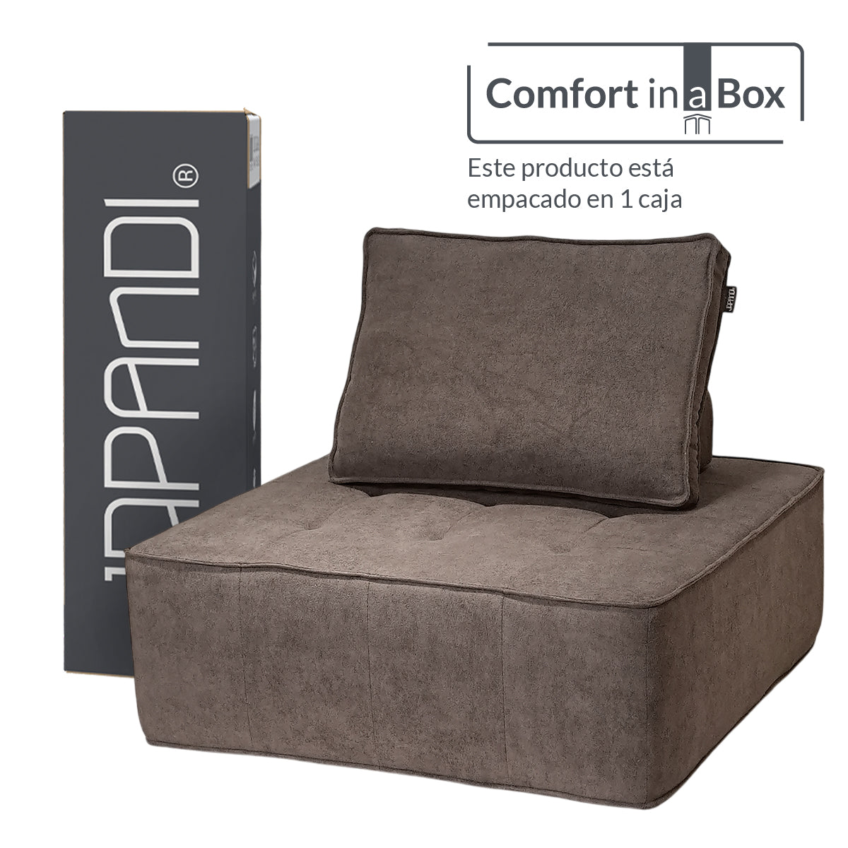 Sillón STOVA Medium Brown 1 plaza
