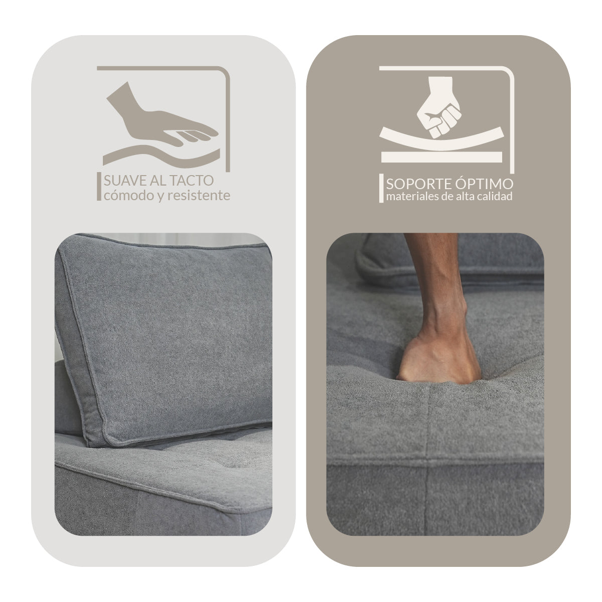 Sillón STOVA Medium Grey 1 plaza