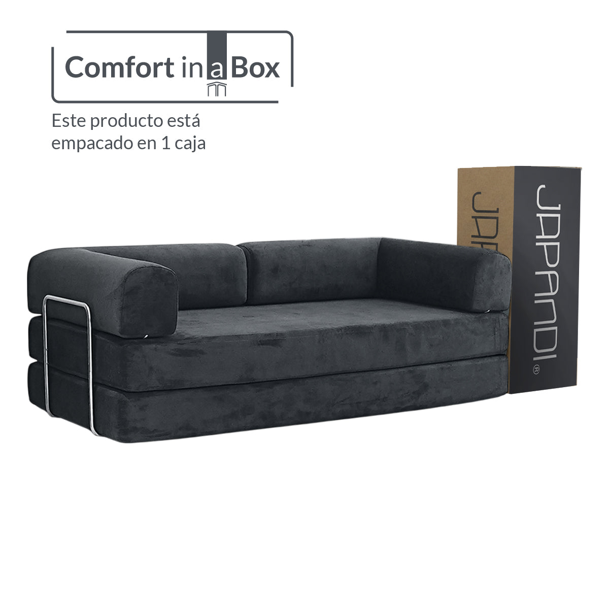 Sofá TENKA Dark Grey 2 plazas