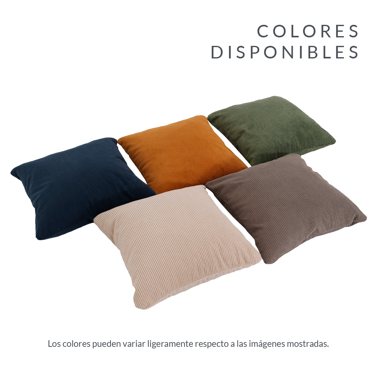 Set de 2 Cojines Anaranjado Memory Foam JCP-45DB