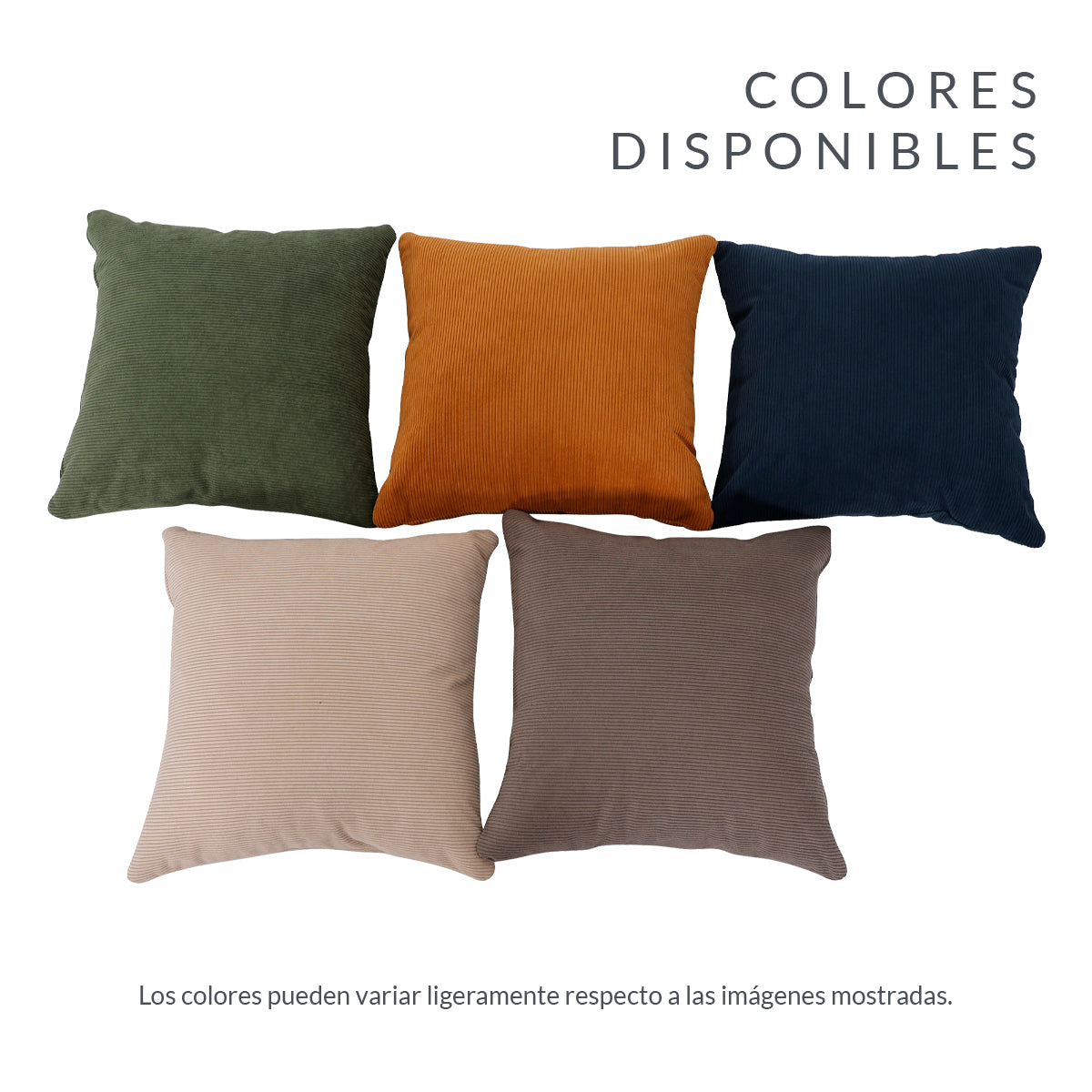 Set de 2 Cojines Anaranjado Memory Foam JCP-60O