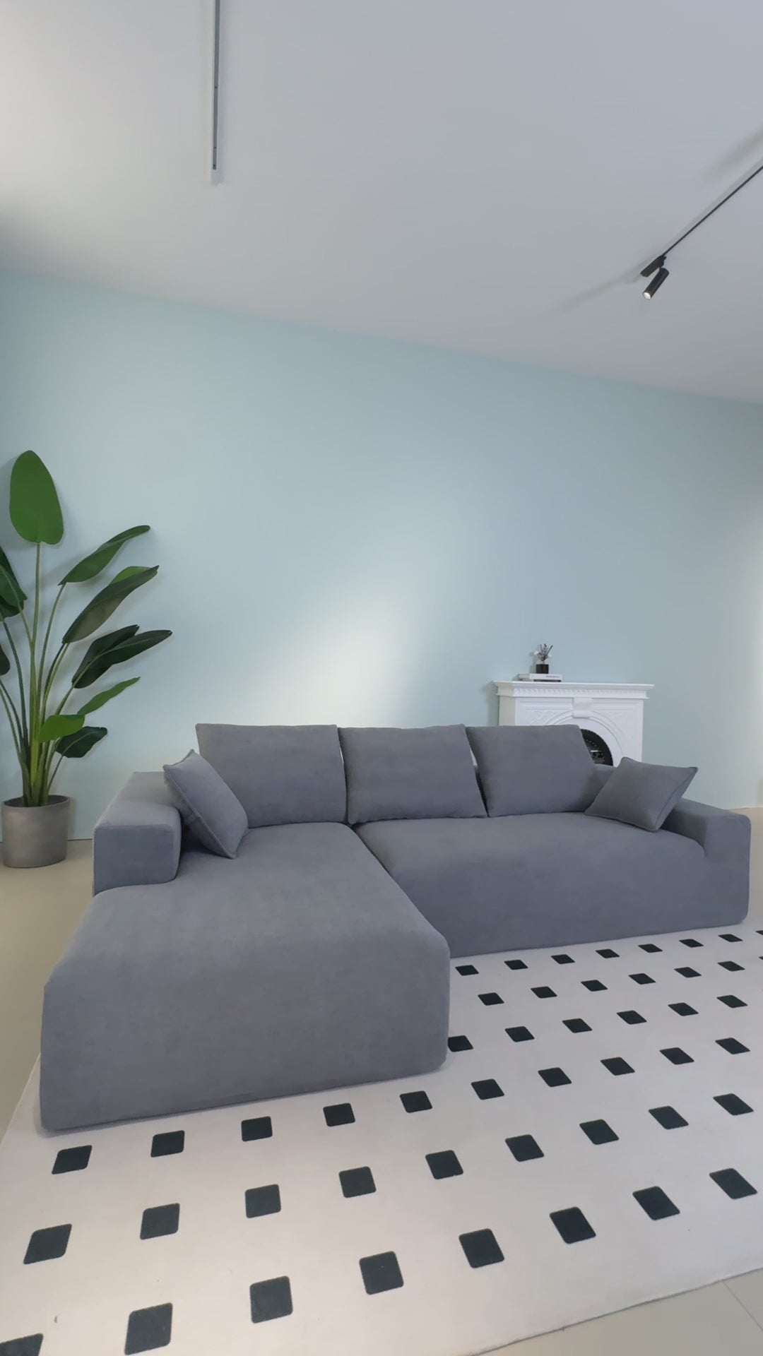 Cargar vídeo: Sofá HEIM L Grey 3 plazas