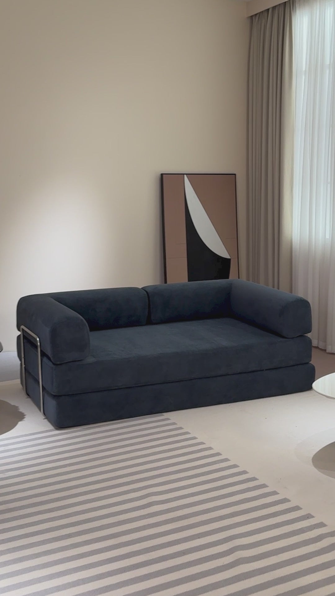 Cargar vídeo: Sofá TENKA Light Grey 2 plazas