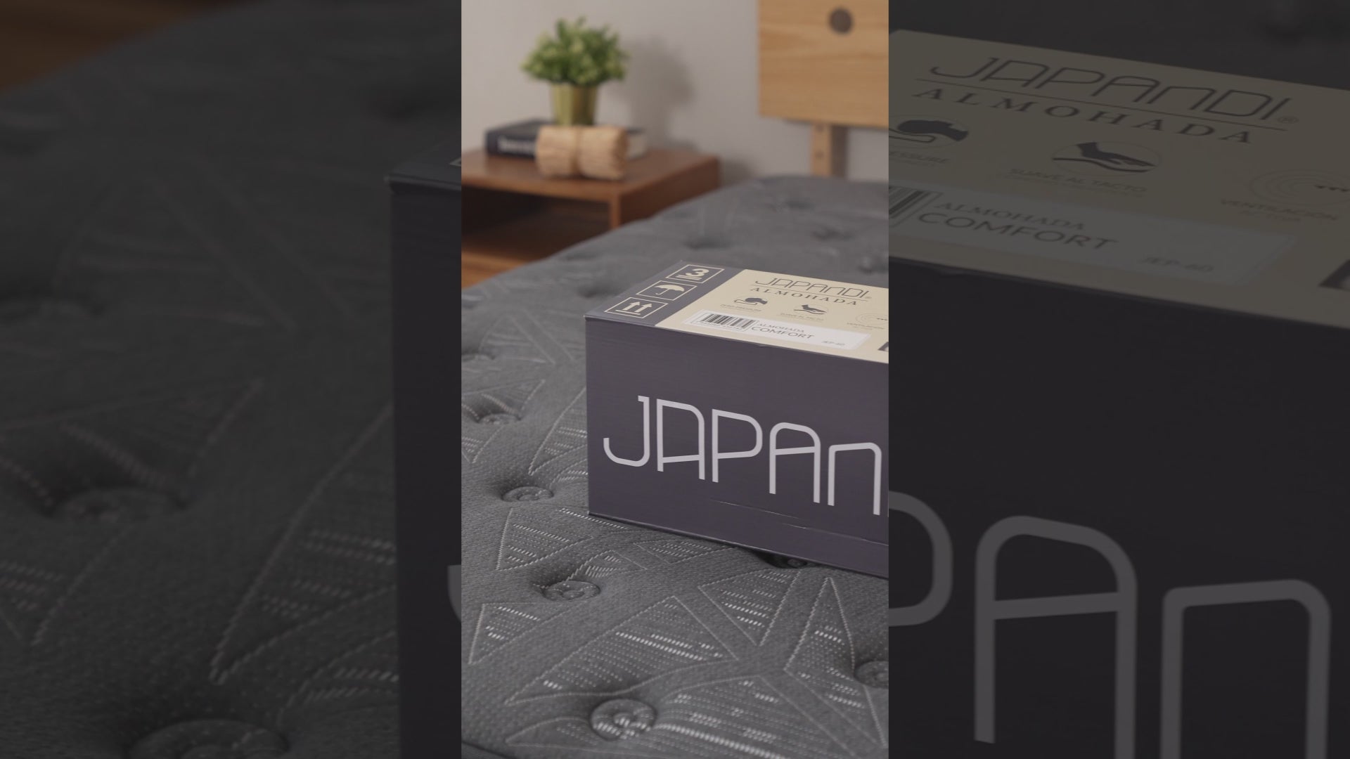 Cargar vídeo: Almohada Memory Foam Comfort 60x35 cm Ergonómica con Soporte Cervical, Funda Hipoalergénica y Tecnología Cool-C JEP-60