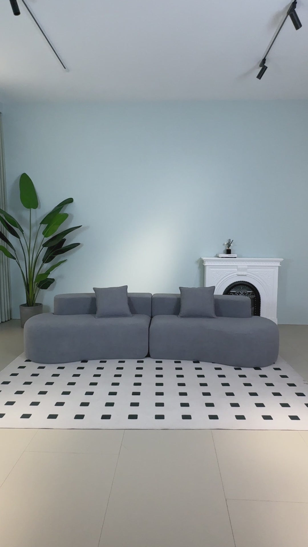 Cargar vídeo: Sofá NORDIKA Beige 4 plazas