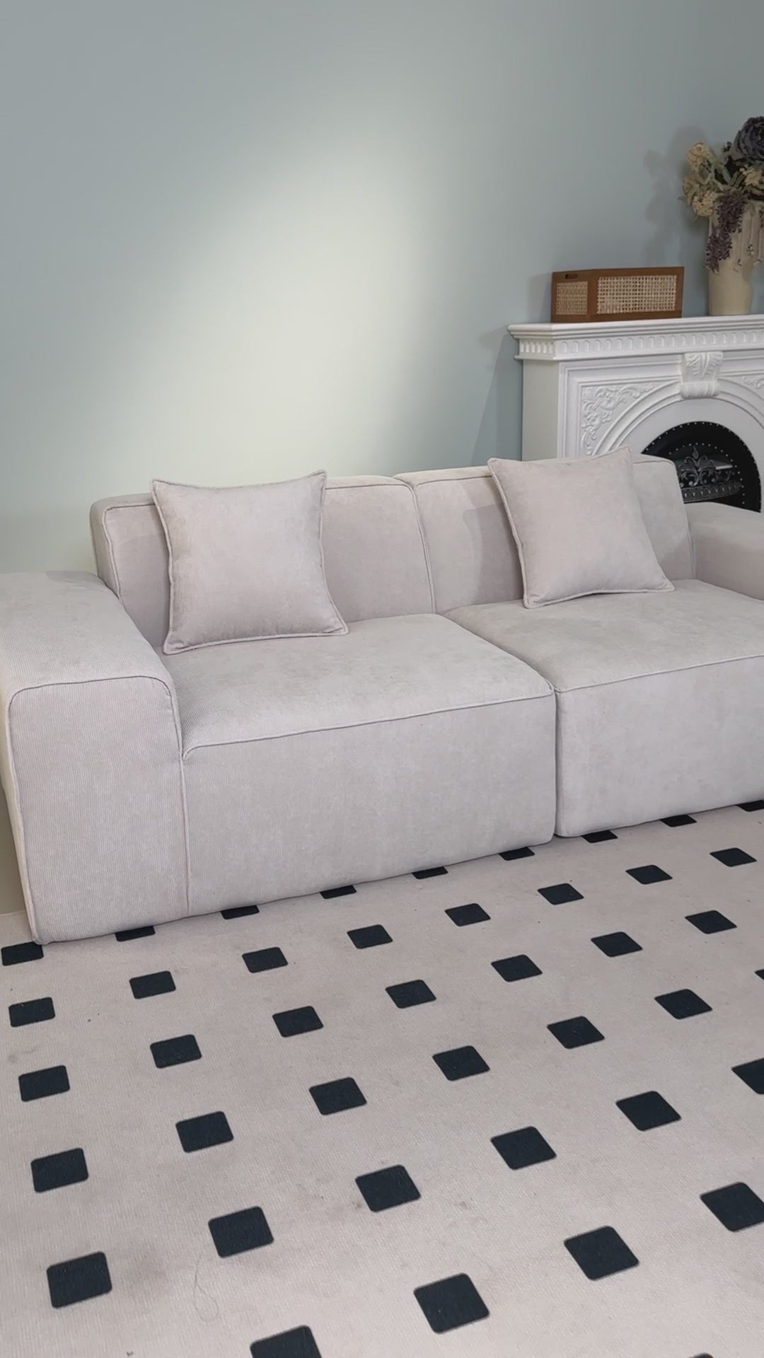 Cargar vídeo: Sofá SORA White 2 plazas