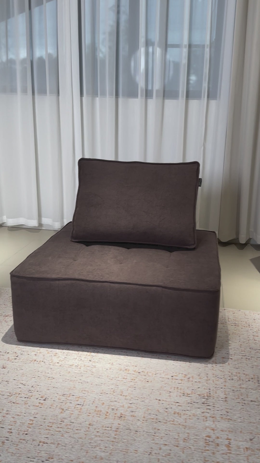 Cargar vídeo: Sillón STOVA Medium Grey 1 plaza