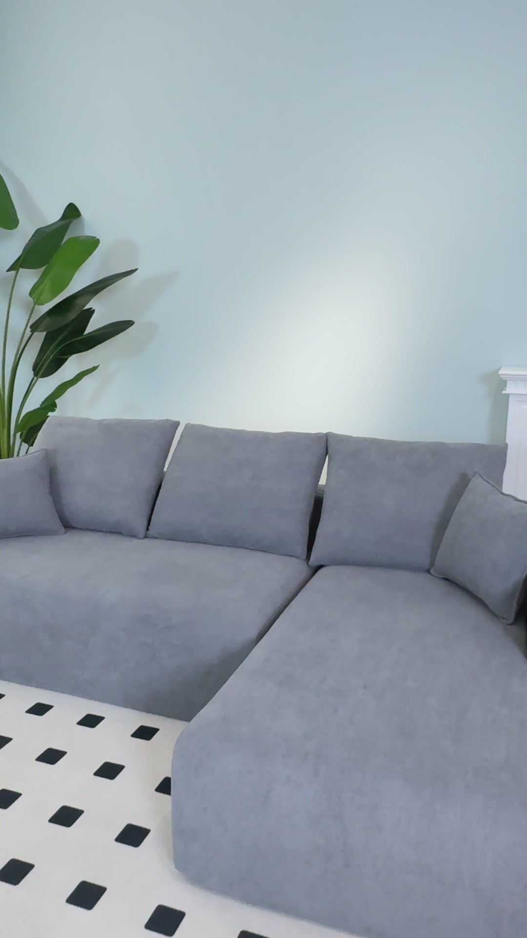 Cargar vídeo: Sofá HEIM R Grey 3 plazas